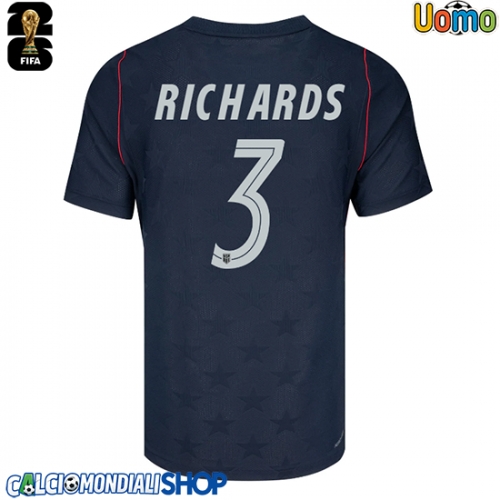 Maglie da calcio Stati Uniti Chris Richards #3 Seconda Maglia Mondiali 2026  Manica Corta